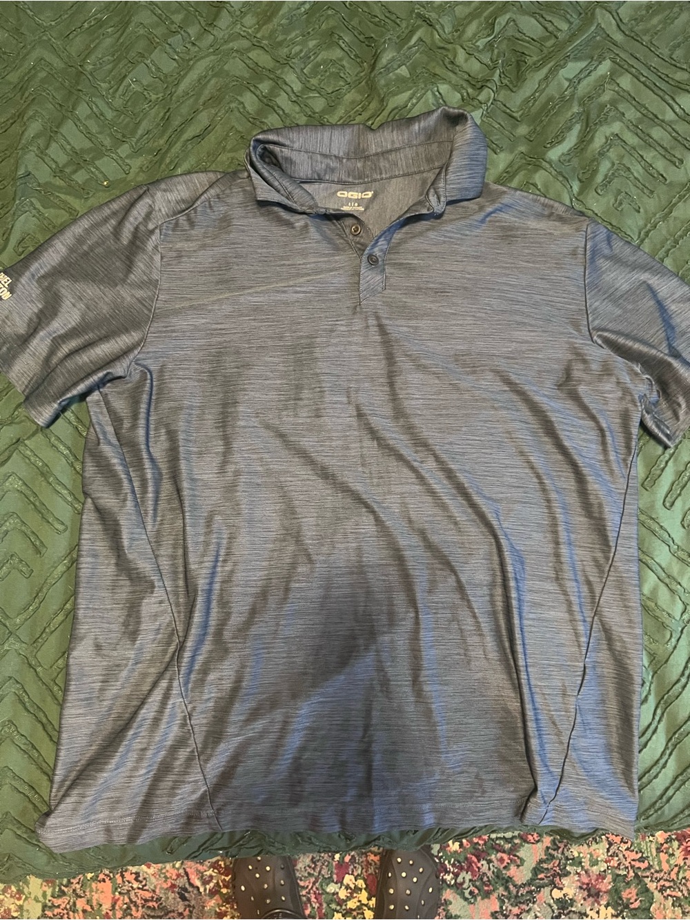 OGIO Men’s Heather Slate Blue Polo